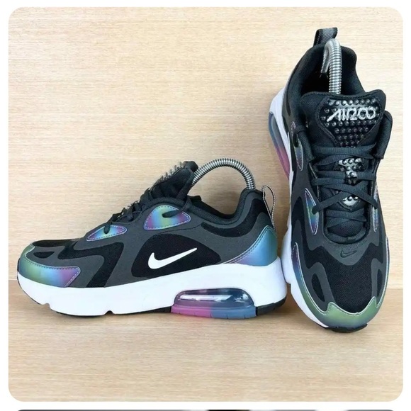 NWOB Women’s Nike Air Max 200 Bubble Pack Sneakers In Dark Smoke Gray Y6.5 W8 - Picture 1 of 16